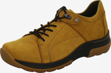 Wolky Lace-Up Shoes in Yellow: front