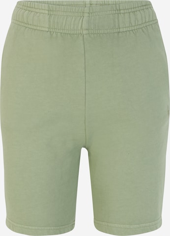 Coupe slim Pantalon 'Kim' Gina Tricot en vert : devant