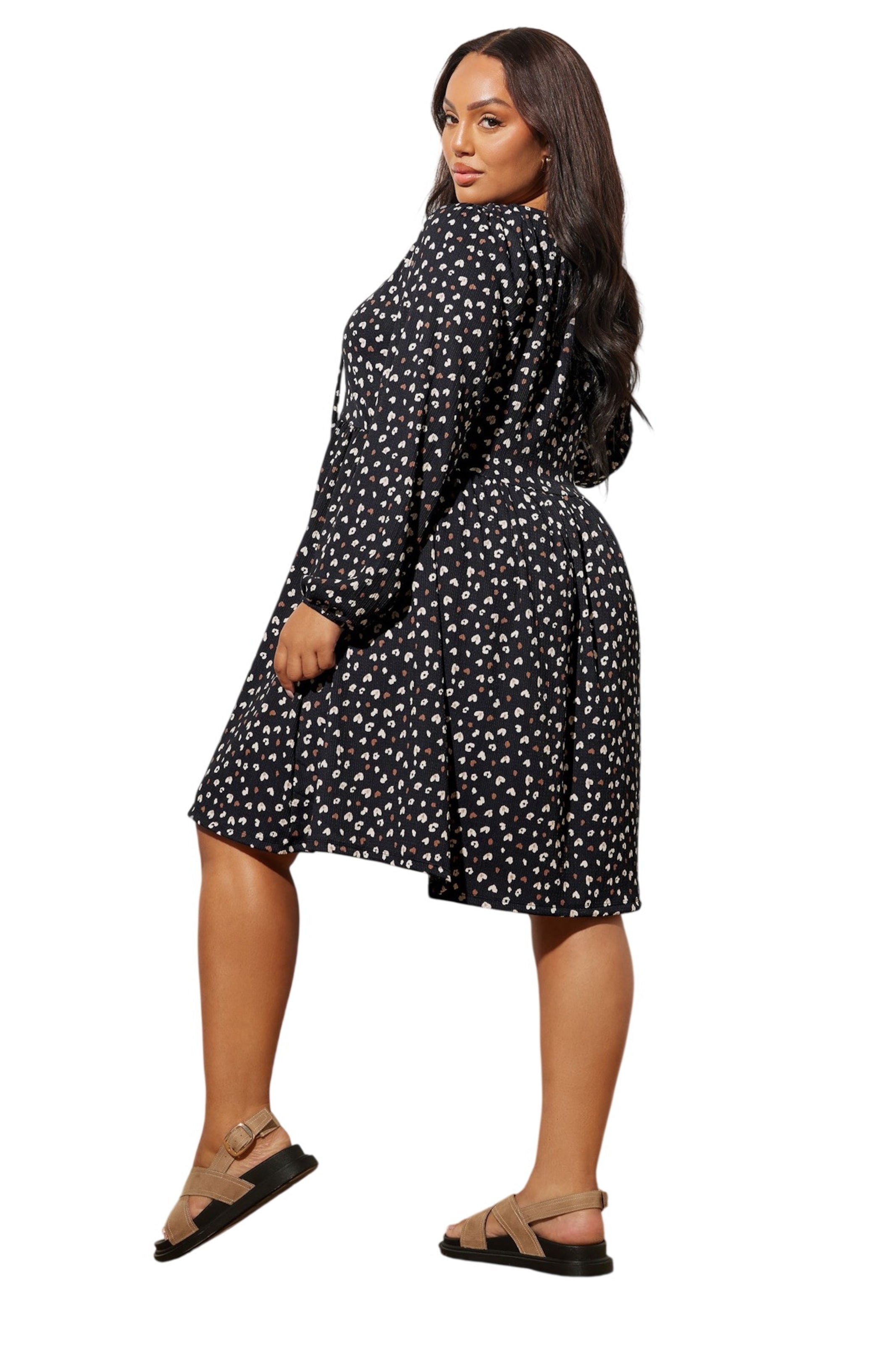 Stil Diva Kleid in Schwarz