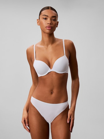 Push-up Soutien-gorge Calvin Klein en blanc : devant