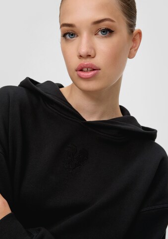 Sweat-shirt QS en noir