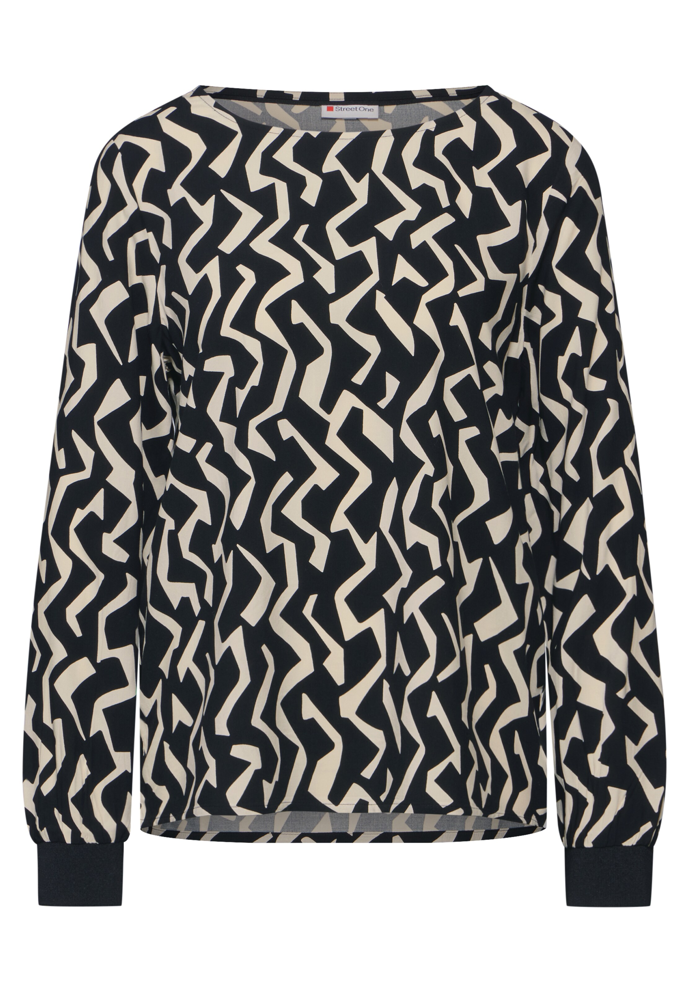 STREET ONE Bluse in Schwarz: Vorderseite