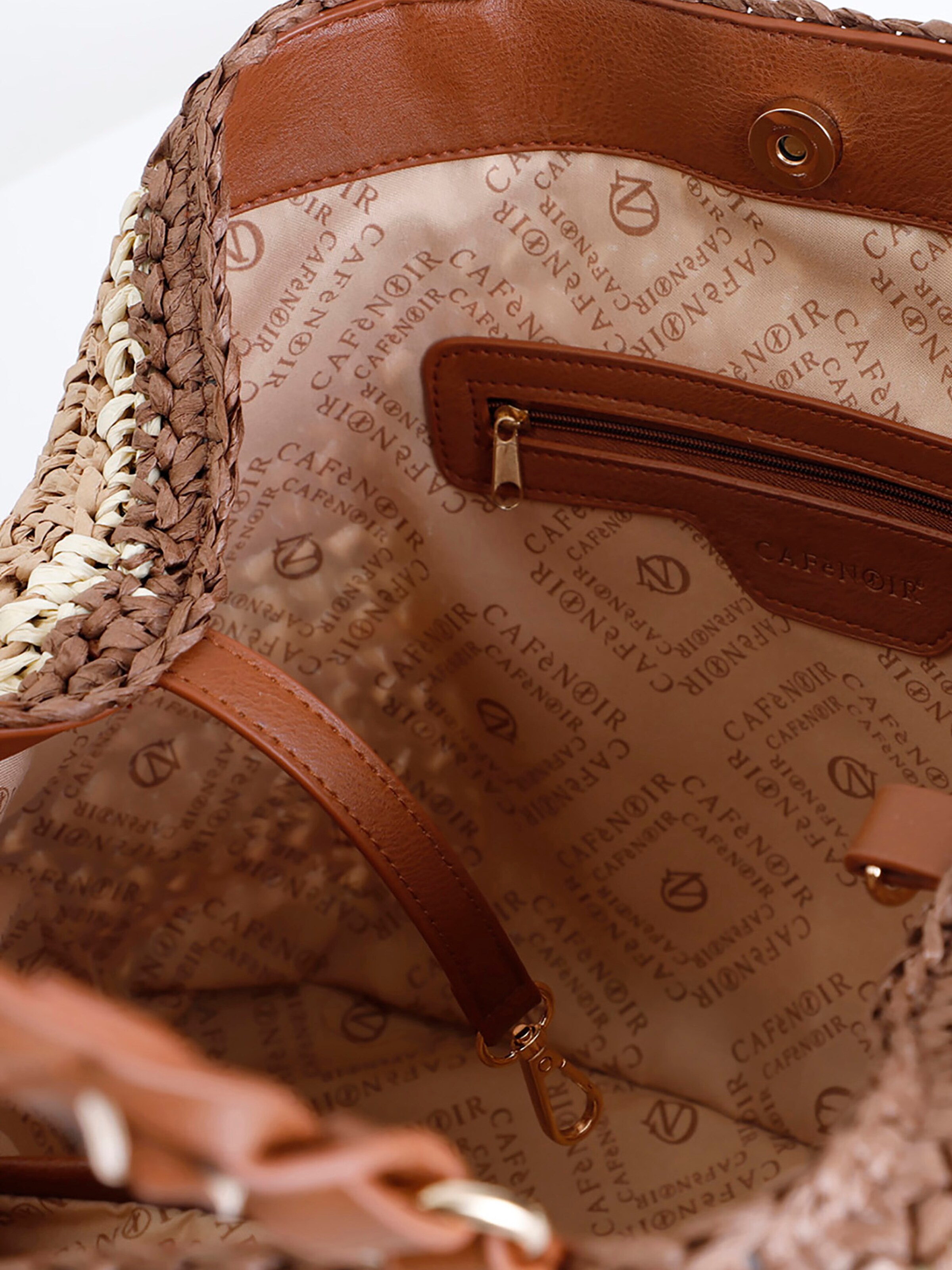 Borsa a sacco di CAFè NOIR in beige