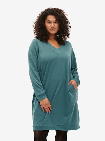 Zizzi Dress 'VKATHLEEN' in Green: front