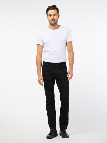 PIERRE CARDIN Regular Chino Pants in Black: front