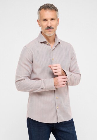ETERNA Slim Fit Businesshemd in Lila: Vorderseite
