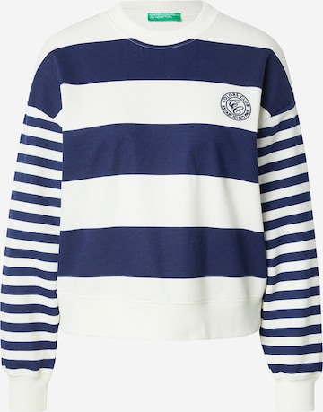 UNITED COLORS OF BENETTON Sweatshirt in Blauw: voorkant