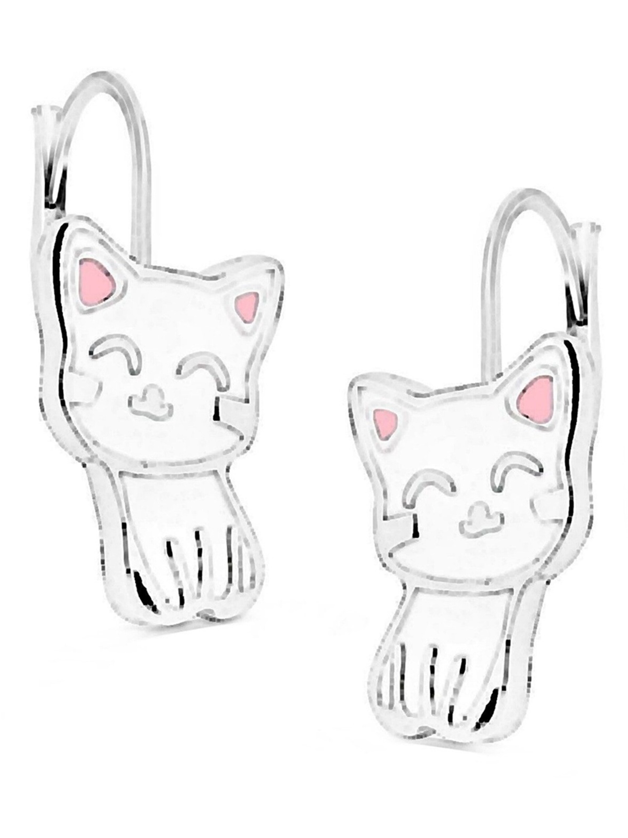 Goldene Hufeisen Earrings 'Katze' in Silver, Item view
