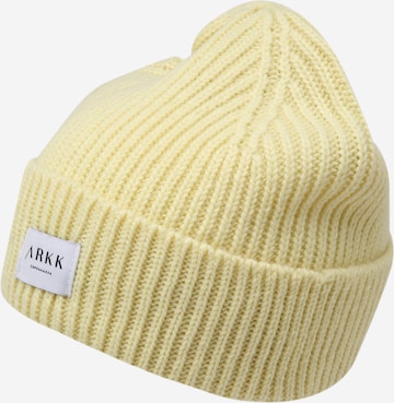 ARKK Copenhagen Beanie in Yellow: front