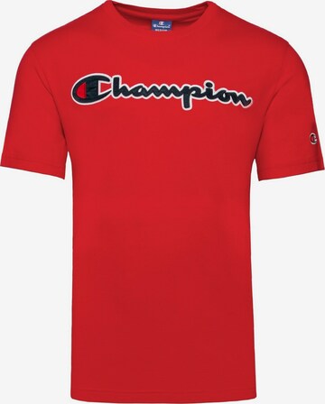 T-Shirt Champion Authentic Athletic Apparel en rouge : devant