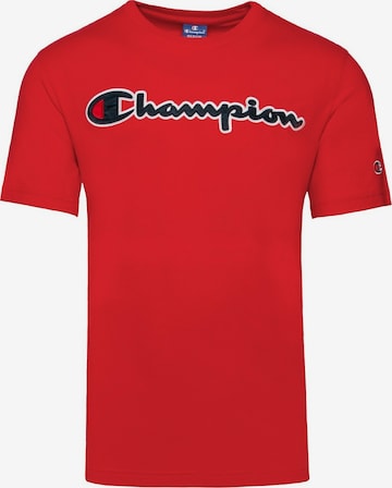 Champion Authentic Athletic Apparel T-Shirt in Rot: predná strana