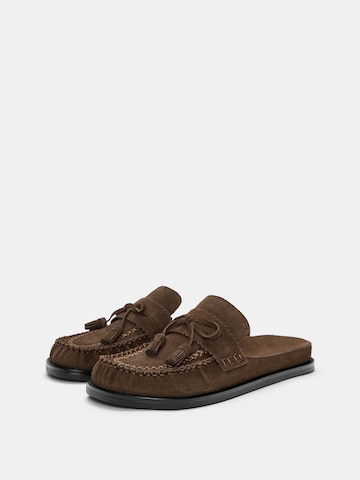 Mule Pull&Bear en marron