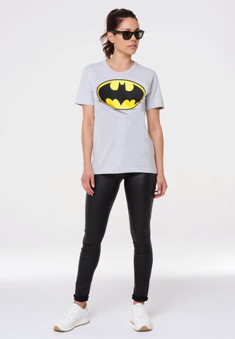 LOGOSHIRT Shirt 'Batman - Logo' in Grijs