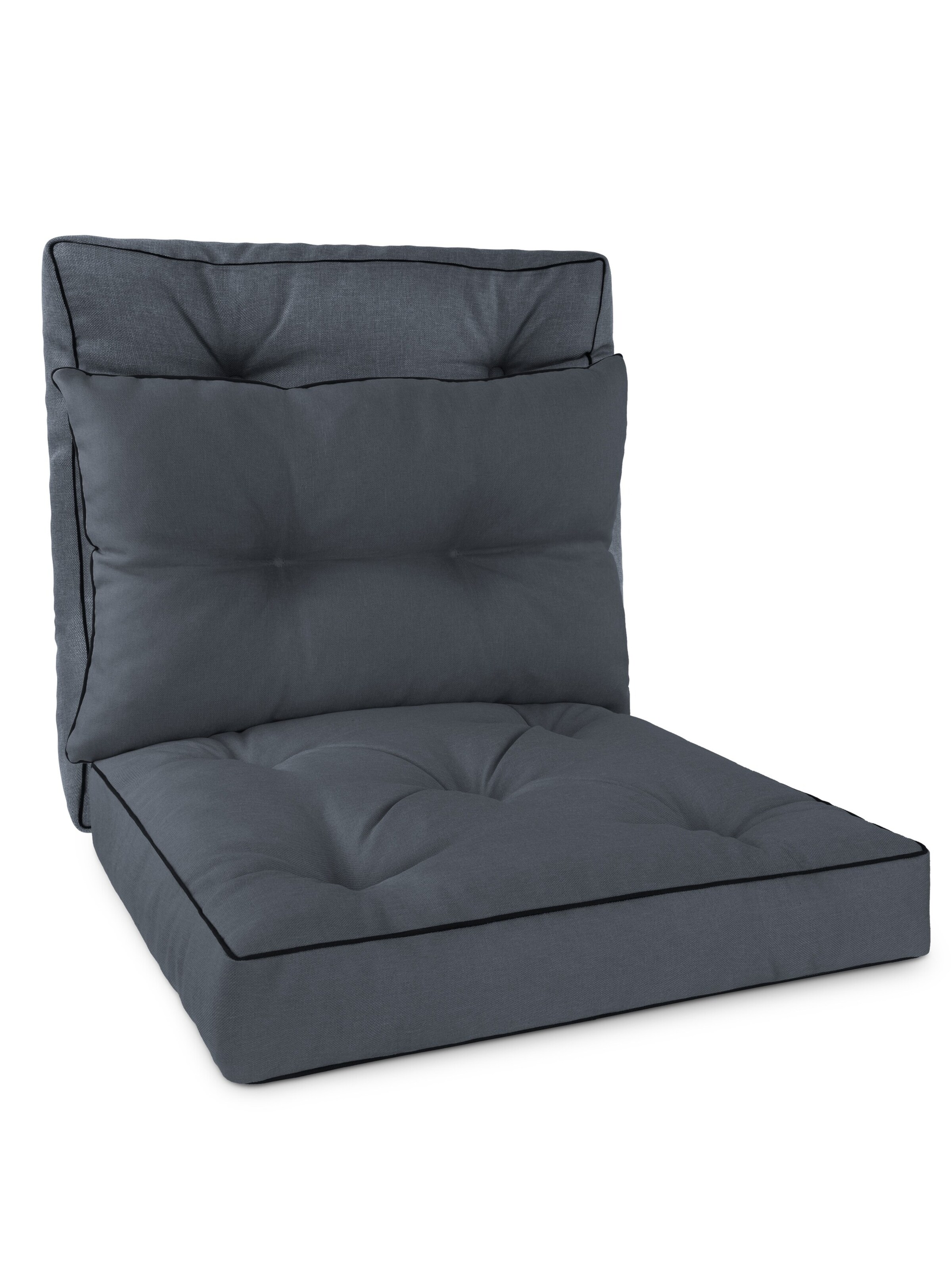 Aspero Pillow in Grey: front