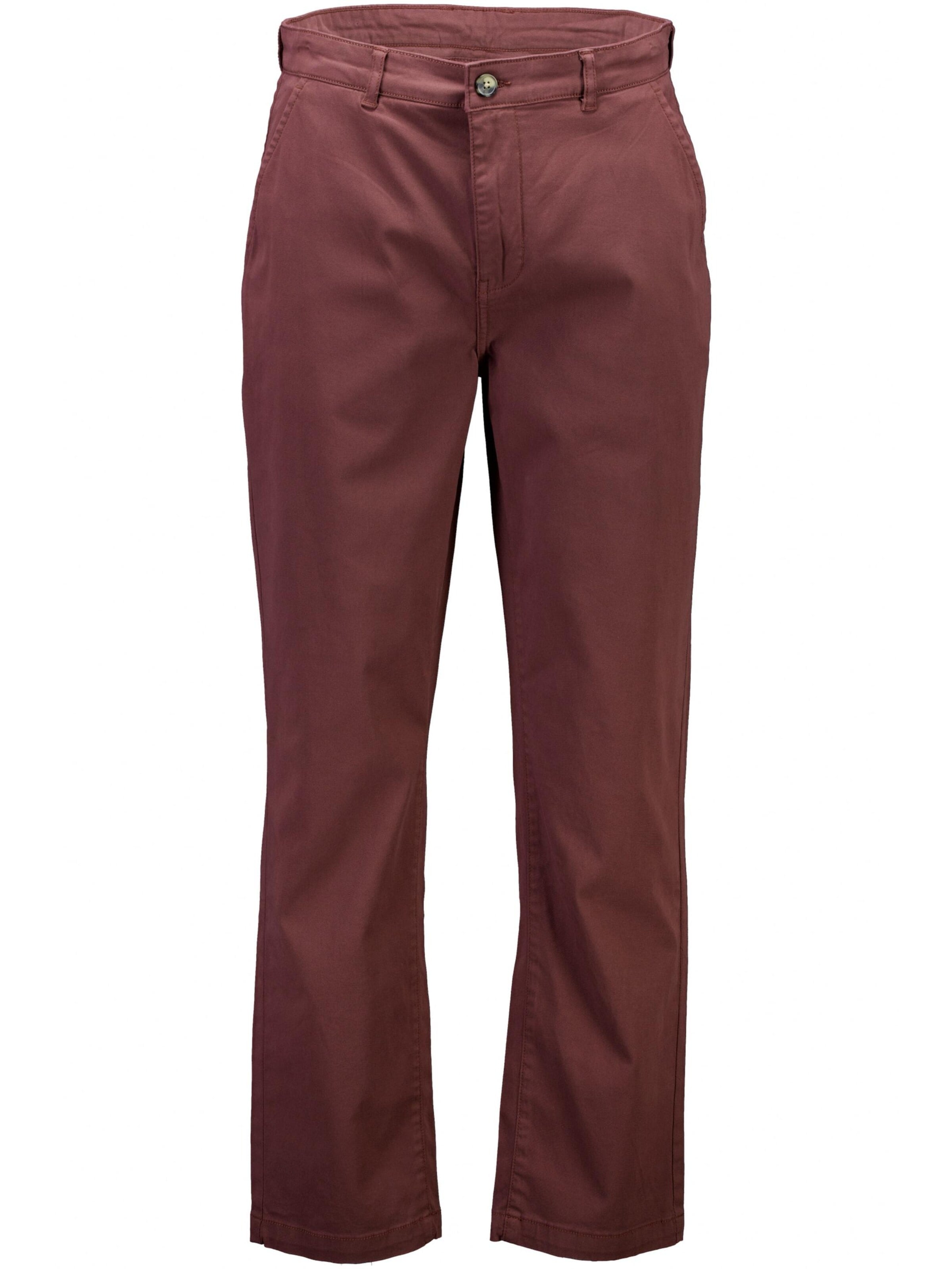 Baggy Pantalon chino Lindbergh en rouge : devant
