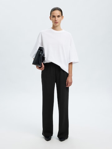 SELECTED FEMME regular Bukser i sort