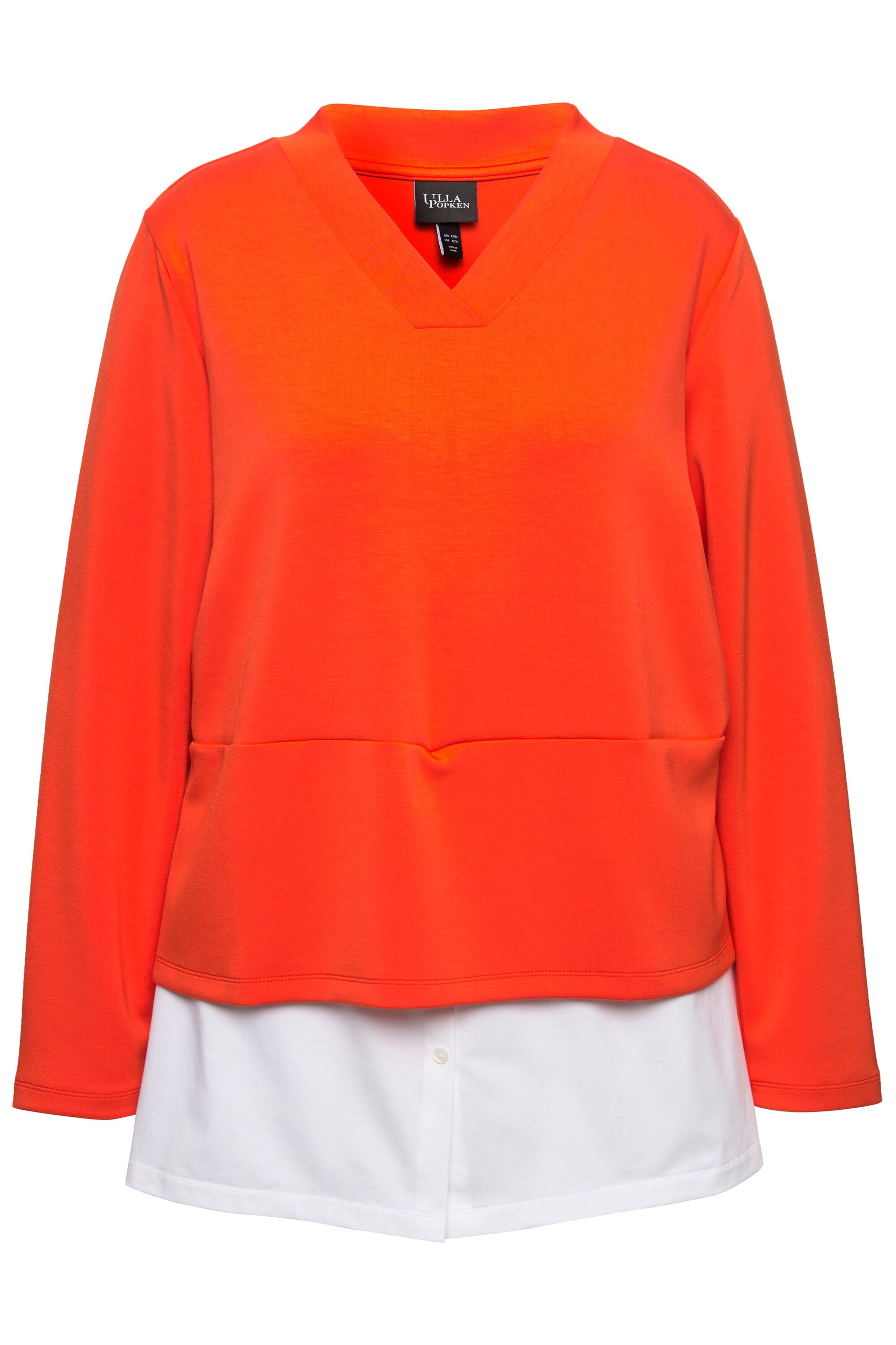 Ulla Popken Sweatshirt in Oranje: voorkant