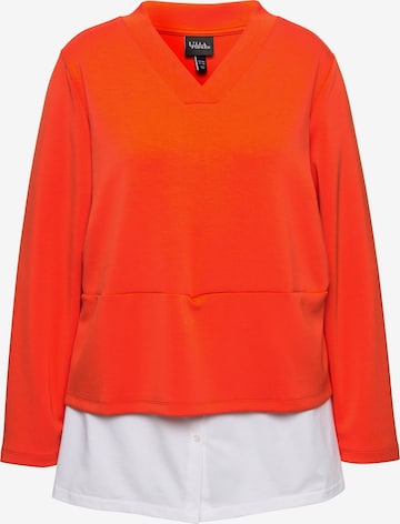 Ulla Popken Sweatshirt in Orange: Vorderseite