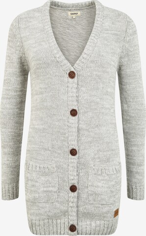 Oxmo Knit Cardigan 'Philemona' in Grey: front