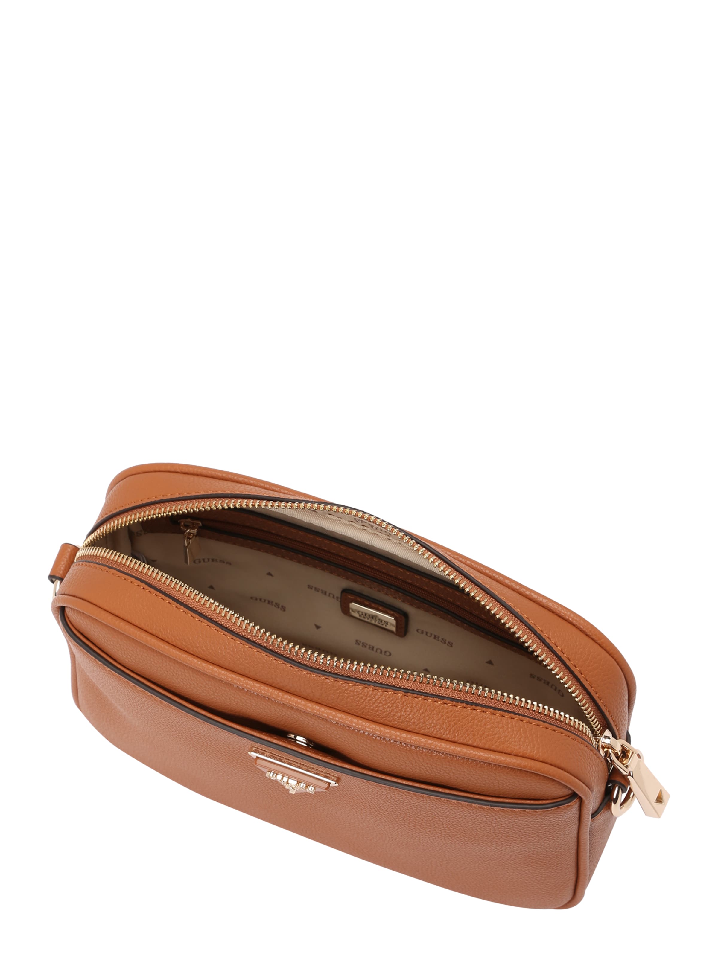 GUESS Umhängetasche 'Meridian II' in Braun