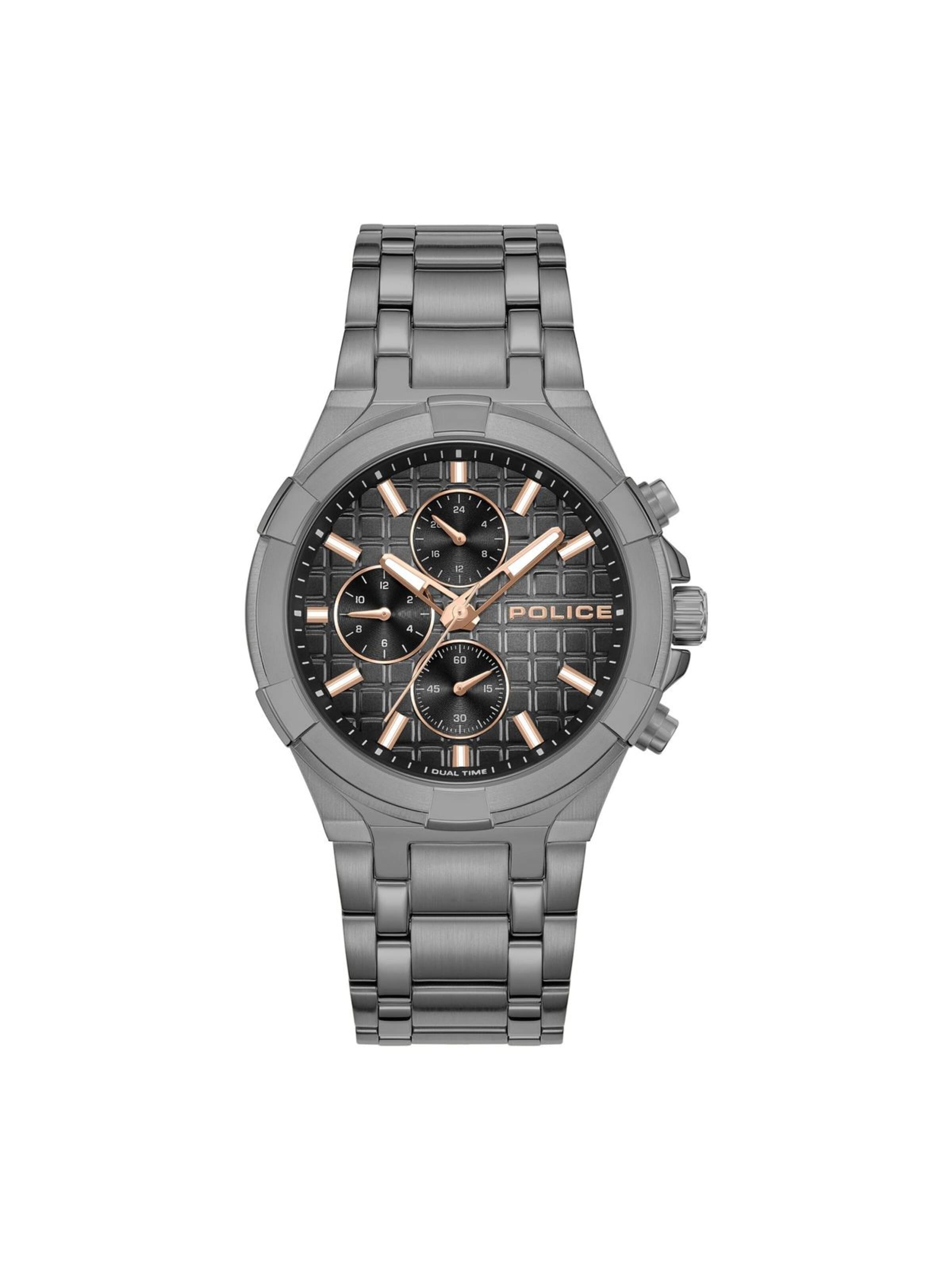 POLICE Analoog horloge in Grijs: voorkant