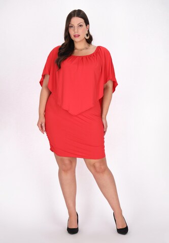 faina - Vestido de verano en rojo