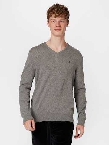 Pull-over Polo Ralph Lauren en gris : devant