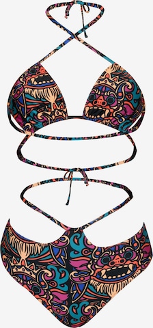 Kadoo Triangel Bikini 'ECONYL® Barong Simplified Set 2-tlg.' in Mischfarben: Vorderseite