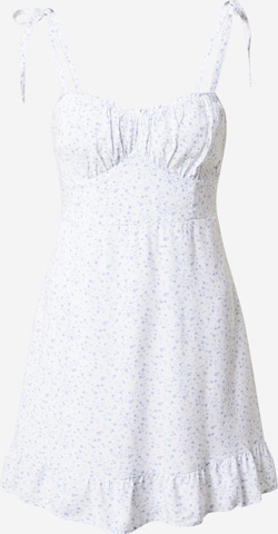 HOLLISTER Letní šaty – bílá: přední strana