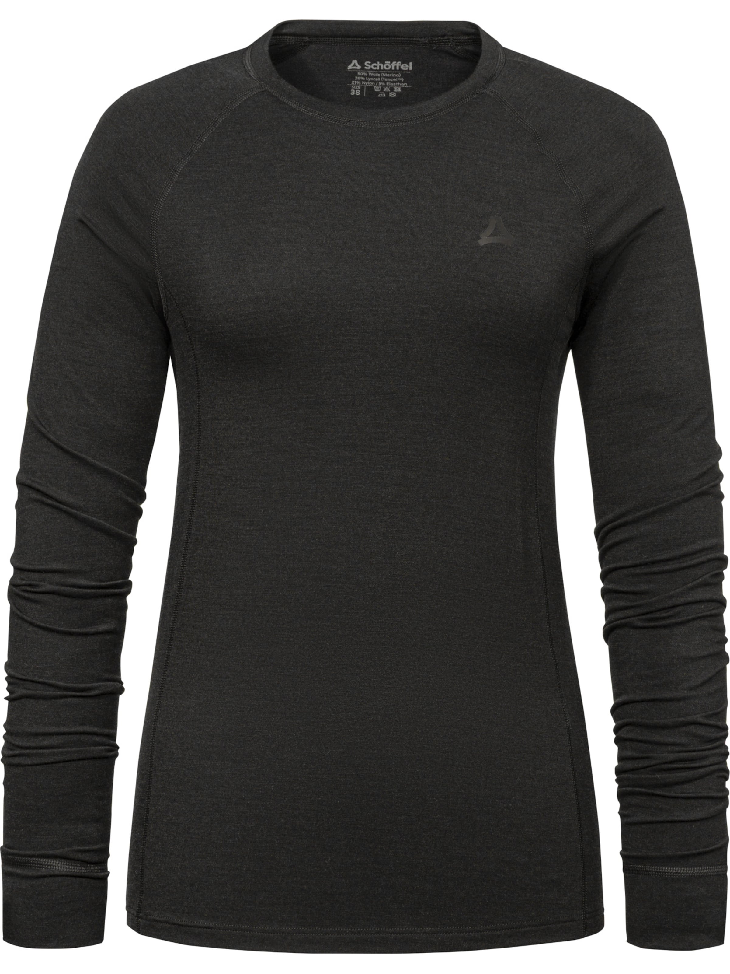 Schöffel Shirt in Schwarz: Vorderseite