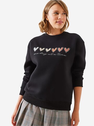 Felpa di Bianco Lucci in nero