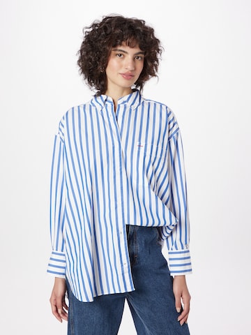 TOMMY HILFIGER Blouse in Blauw: voorkant