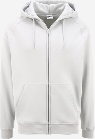 Urban Classics Zip-Up Hoodie in Grey: front