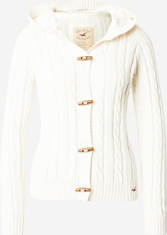 Geacă tricotată de la HOLLISTER pe alb: față