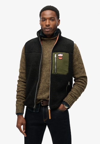 Superdry - Chaleco en negro: frente