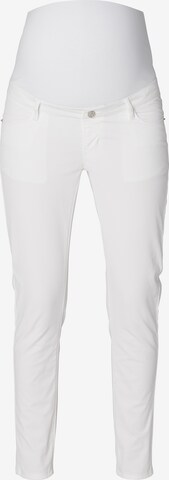 Coupe slim Pantalon Esprit Maternity en blanc