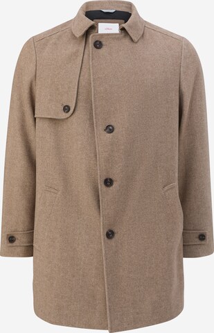 s.Oliver Men Big Sizes Between-Seasons Coat in Brown: front