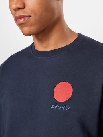 EDWIN Sweatshirt 'Japanese Sun Sweat' in Blue
