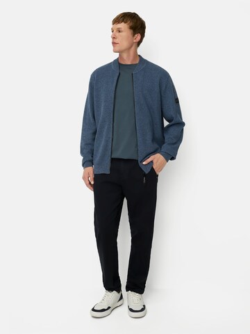 CAMEL ACTIVE Strickjacke mit Bomberkragen in Blau