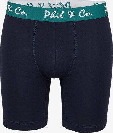 Phil & Co. Berlin Boxer shorts ' Long Boxer ' in Blue