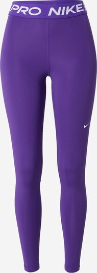 NIKE Sports trousers 'Pro' in Purple / White, Item view
