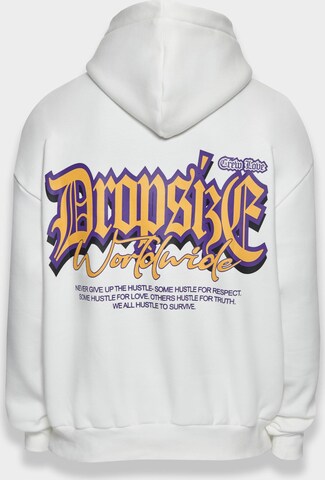 Dropsize Sweatshirt 'Never Give Up' in White