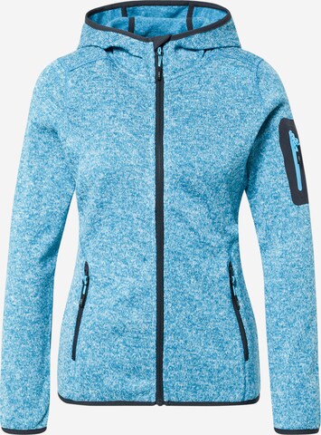 CMP Athletic Fleece Jacket in Blue: front
