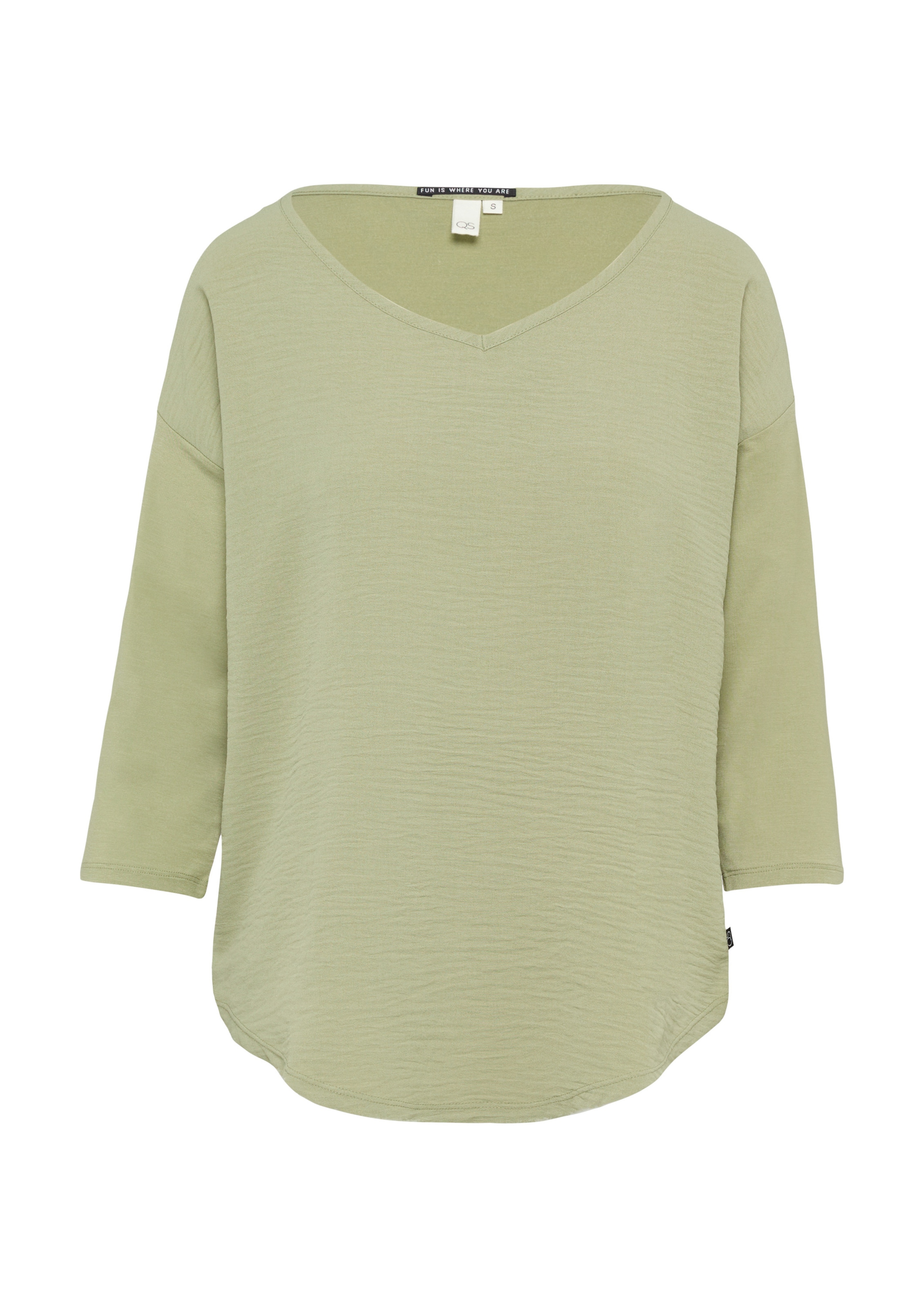 T-shirt QS en vert : devant