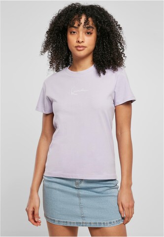 T-shirt Karl Kani en violet : devant