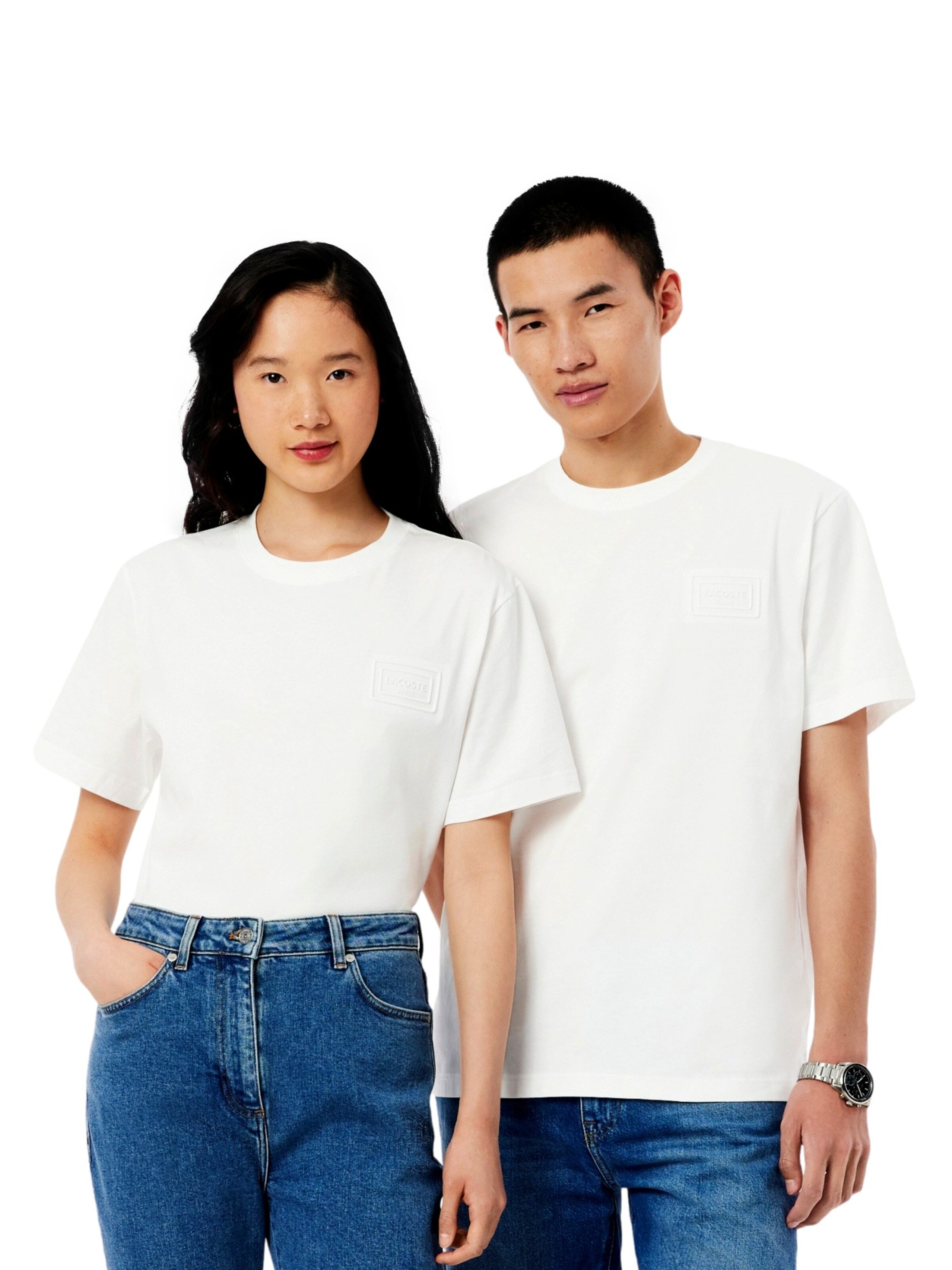 LACOSTE Shirt in White: front