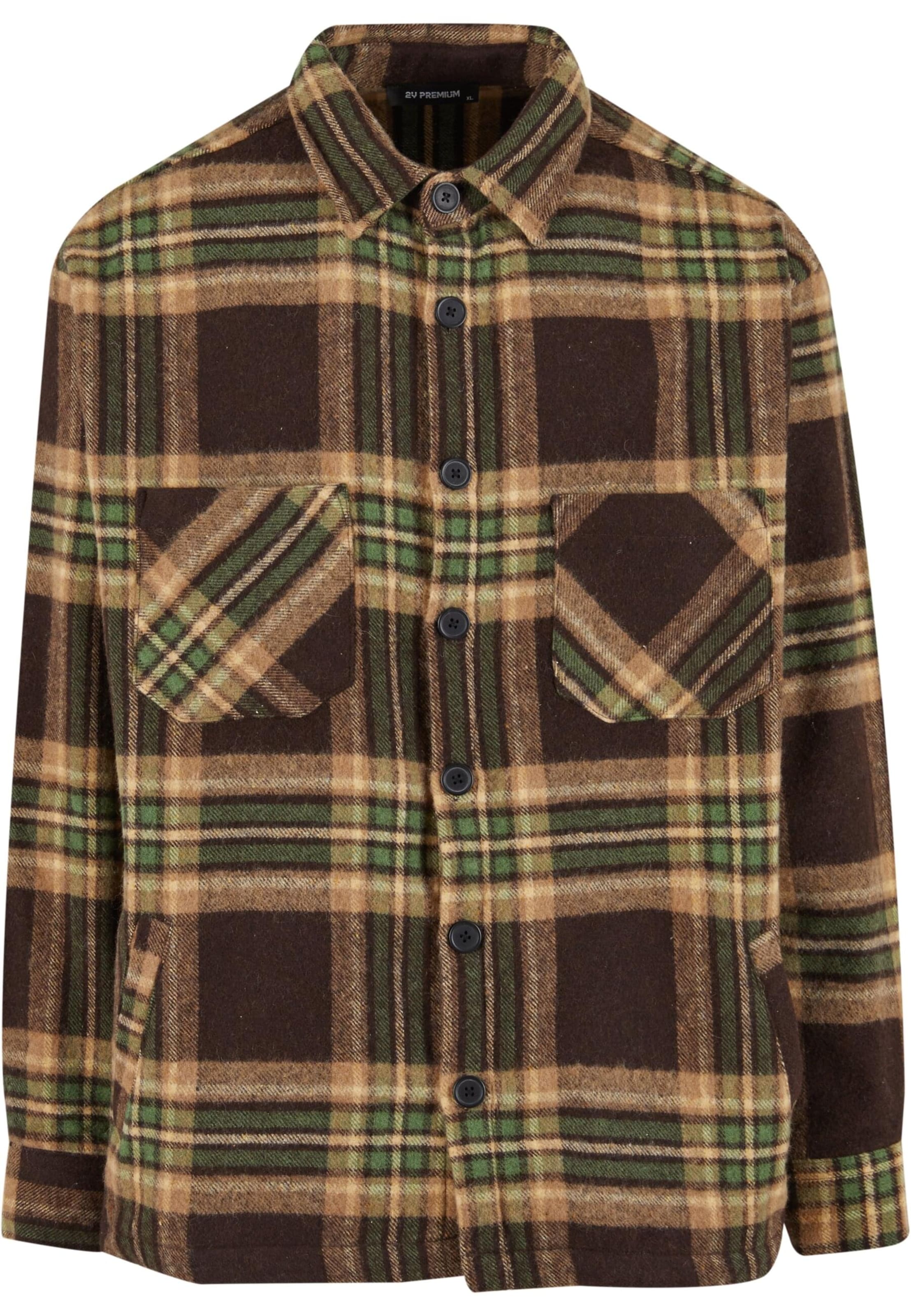 2Y Premium Jacke in Braun: Vorderseite