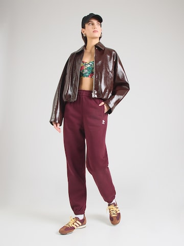Effilé Pantalon 'Essentials' ADIDAS ORIGINALS en rouge