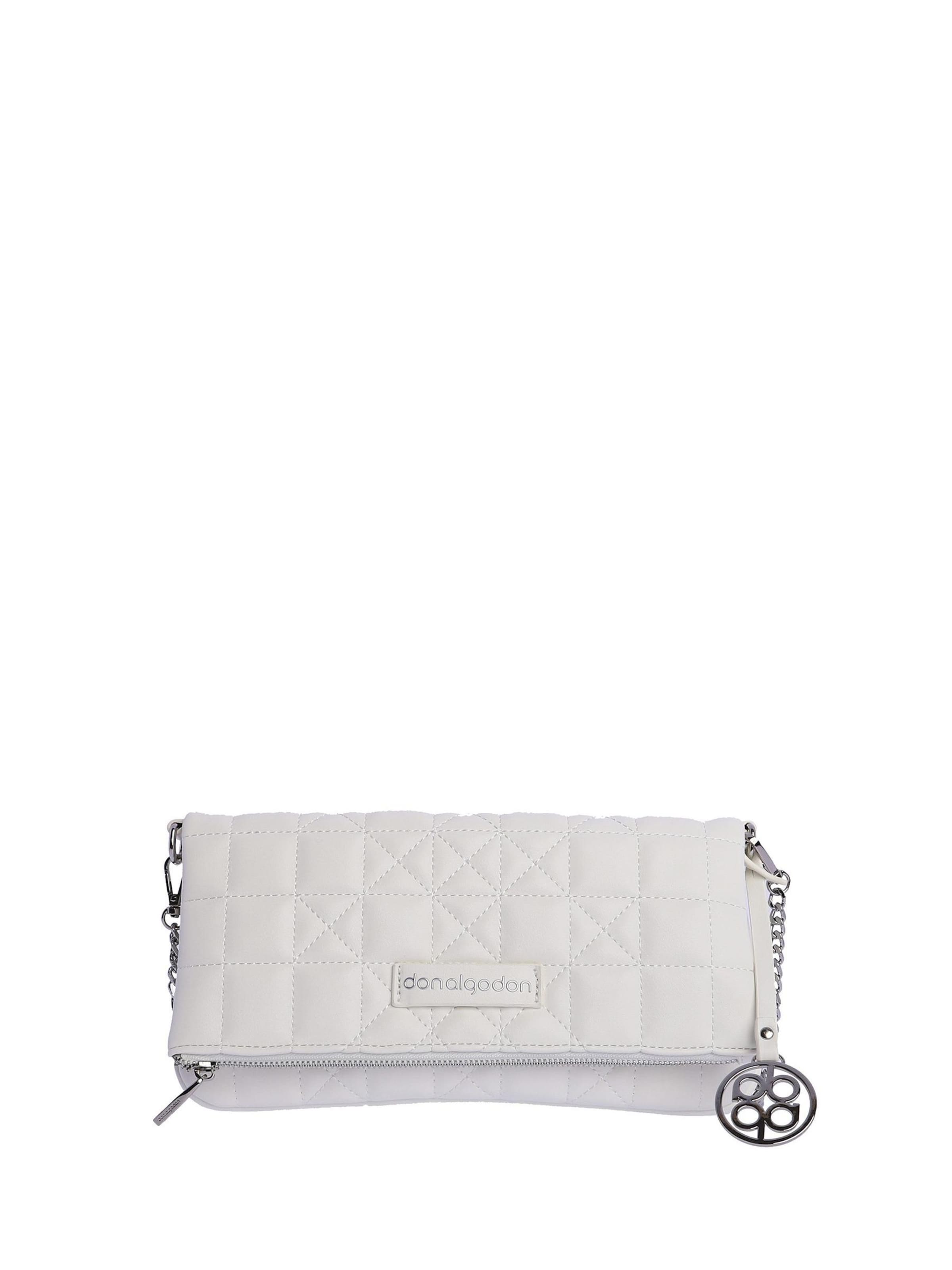 Don Algodon - Bolso de hombro 'Bolso bandolera para mujer DON ALGODON Milena de piel sintética con cremallera' en blanco: frente