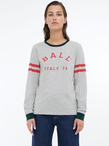Maglietta ' BAPIERO LS TSHIRT ' di Ball in grigio: frontale